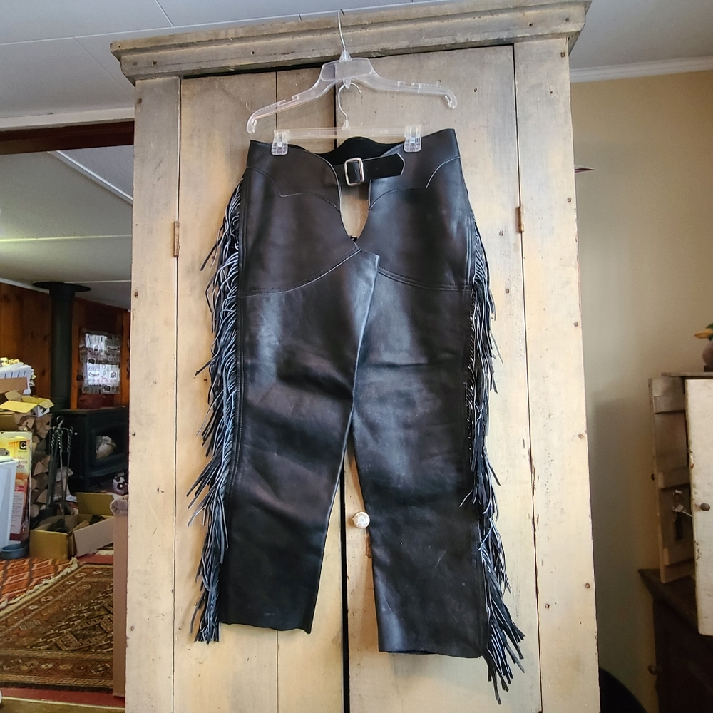 Leather Riding Chaps - Picture 11 of 13